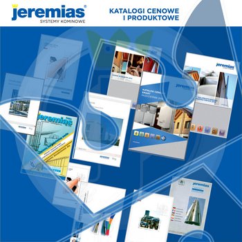 okładki broszur katalogów Jeremias
